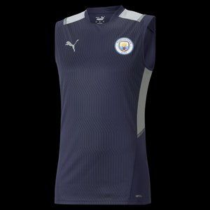 **NEW Manchester City Sleeveless Training Shirt (Size S)**